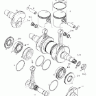 Skandic 600 Коленчатый вал и поршни (503)