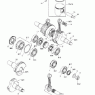 Summit X 800 HO Коленвал и поршни