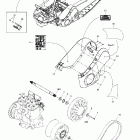 MX Z Rev 600 HO/800/007 Special Edition 05- pulleys system and belt guard