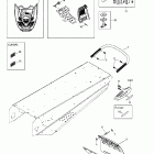 Summit 550 F 09- rear bumper, snow guard and moulding