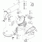 Tundra R Крепление двигателя и глушитель