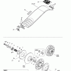 MX Z 500/600/600 HO/700/800 05- driven pulley (std)