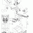 Skandic 500F Крепление двигателя и глушитель