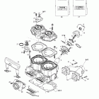 MX Z 500/600/700/800 Цилиндр,выпускной коллектор и мощностной клапан (793)