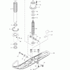 Skandic 440 Передняя подвеска и лыжи