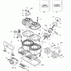 Legend 500/600/700/800 Цилиндр,выпускной коллектор и мощностной клапан (793)