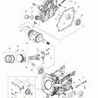 Mini Z 01- crankcase, barrel, crankshaft, piston