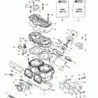 Grand Touring 500/600/700/800 Цилиндр,выпускной коллектор и мощностной клапан (493)