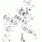 MX Z X 440 Коленвал и поршни