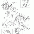 Legend 500/600/700/800 Крепление двигателя и глушитель