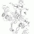Skandic 440 Коленвал и поршни