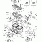 Summit 600/700/800 Цилиндр,выпускной коллектор и мощностной клапан (593,693...