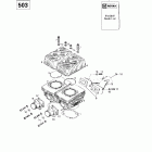 Formula Deluxe 500 F 01- cylinder, intake exhaust manifold (503)