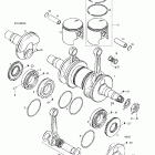 Skandic 380/500 Коленчатый вал и поршни (503)