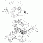 Touring SLE 01- engine support and muffler (443, 503)