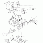 Formula 500 LC Крепление двигателя и глушитель
