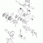 Touring 500 LC Коленвал и поршни