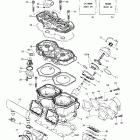 MX Z 700 Цилиндр,впускной коллектор и мощност. клапан