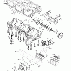 Formula III 700 R 01- crankcase, reed valve, water pump 2