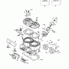 MX Z 800 Цилиндр,впускной коллектор и мощност. клапан