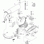 Tundra R Крепление двигателя и глушитель