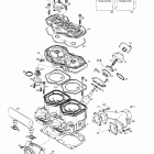 Formula Z 600/700 01- cylinder, exhaust manifold, reed valve 2