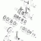 MX Z 600 Коленвал и поршни