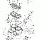 MX Z 600 Цилиндр,впускной коллектор и мощност. клапан