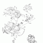 MX Z 700 01- crankcase, water pump and oil pump 2