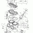 Grand Touring 600 Цилиндр,впускной коллектор и мощност. клапан