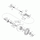 Grand Touring 700 Ведомый шкив