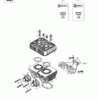 Touring SLE 01- cylinder, exhaust manifold (377, 443)