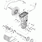 Skandic Wide Track 05- drive axle, track and belt guard