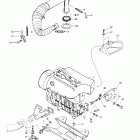 MX Z 440 Крепление двигателя и глушитель