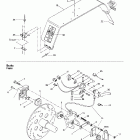 Skandic 380/500 06- mechanic brake and belt guard