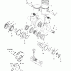 MX Z 500/670 HO Коленвал и поршни