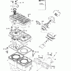 MX Z 500/670 HO Цилиндр, выпускной коллектор (494)
