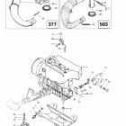 Formula Deluxe 380/500 Крепление двигателя и глушитель
