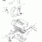 Touring SLE 01- engine support and muffler (443, 503)