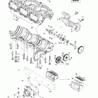 Mach 1 R Картер, пластинчатый клапан, водяной насос (699)