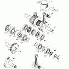 Summit 600 Коленвал и поршни