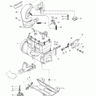 Grand Touring 500/583 Крепление двигателя и глушитель (494)