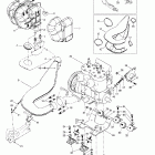 MX Z 600 01- engine support and muffler (593)