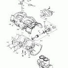MX Z 600 01- crankcase, water pump (453)