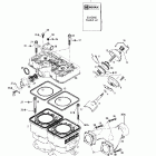 Summit 500/X 670 01- cylinder, exhaust manifold (670)