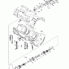 Formula Deluxe 500 LC/583/670 Картер, пластинчатый клапан, водяной насоси (583)