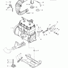 Summit 500/583/670 Крепление двигателя и глушитель (494)
