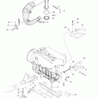 MX Z 440 F Крепление двигателя и глушитель