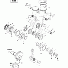 Skandic Wide Track Коленчатый вал и поршень (494)