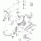 Tundra R Крепление двигателя и глушитель